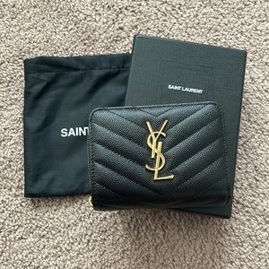 YSL Wallet with box and dust bag